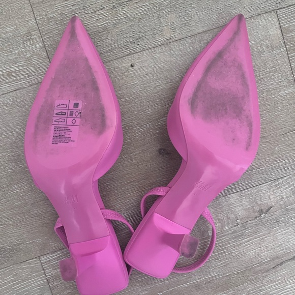 H and M Barbie pink sling back mule - Picture 4 of 4